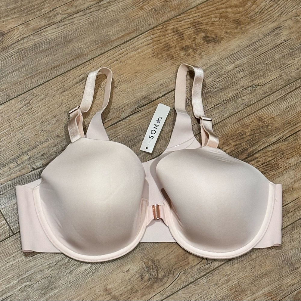 Soma Women's Vanishing 360 Perfect Coverage Bra 36D Porcelain NWT